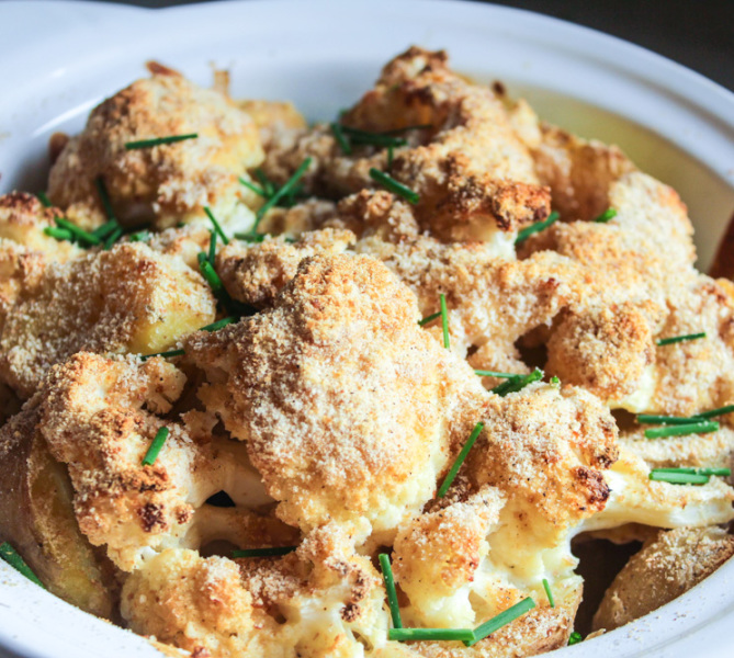 Potato Cauliflower Gratin Lisa G Cooks
