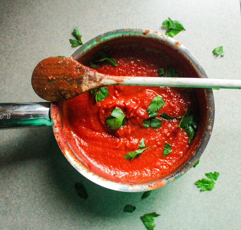 roasted veggie tomato sauce
