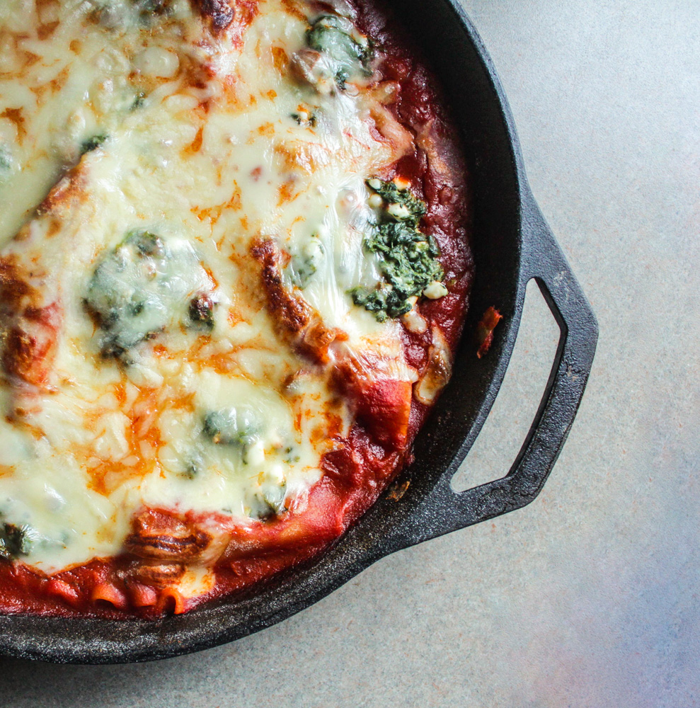 spinach skillet lasagna