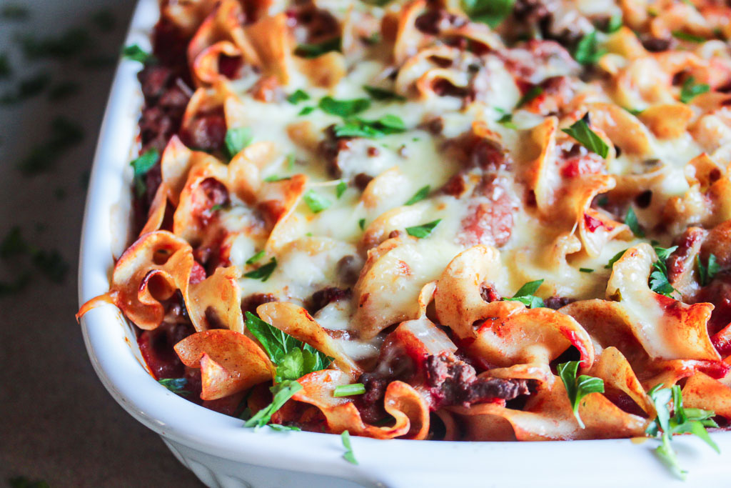 healthy baked pasta