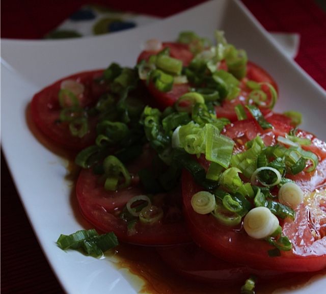 Marinated Tomato Salad I LisaGCooks.com