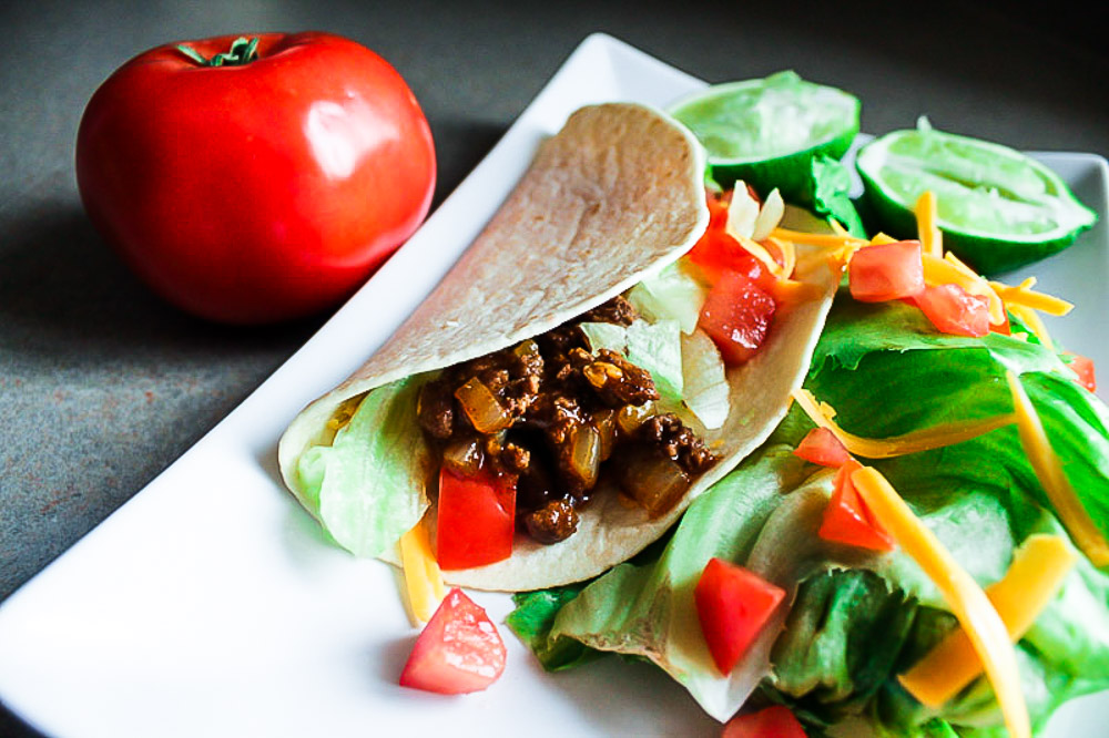 Healthy Beef Soft Tacos