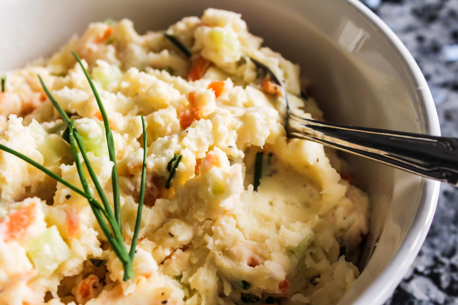 healthy mashed potato salad