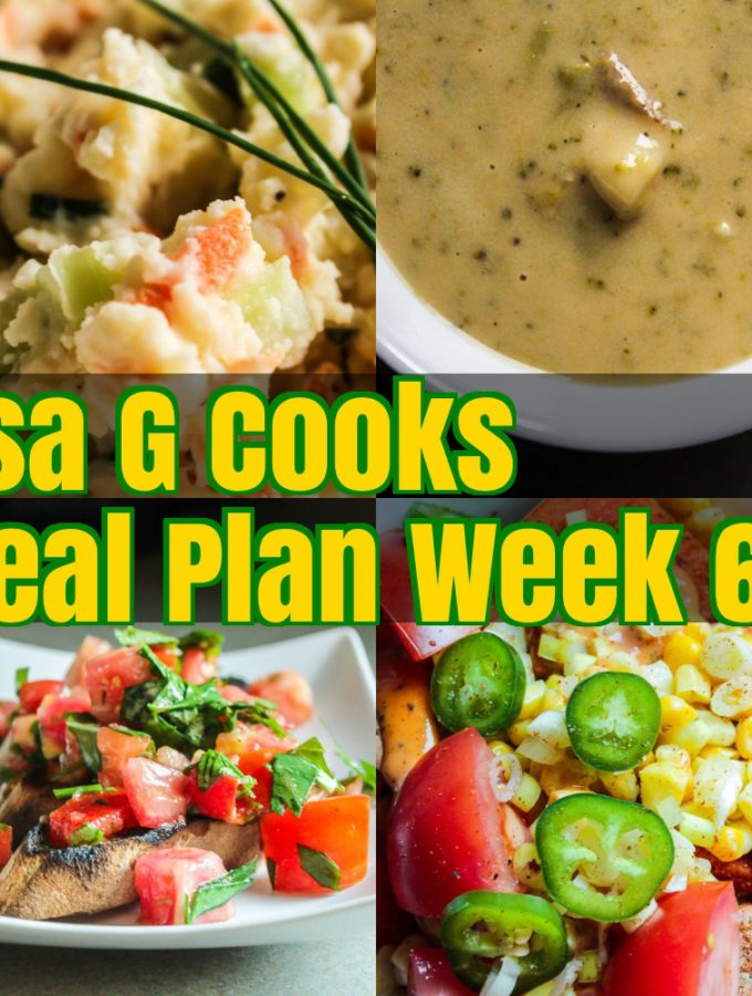 Weekly Meal Plan Week 61 I LisaGCooks.com