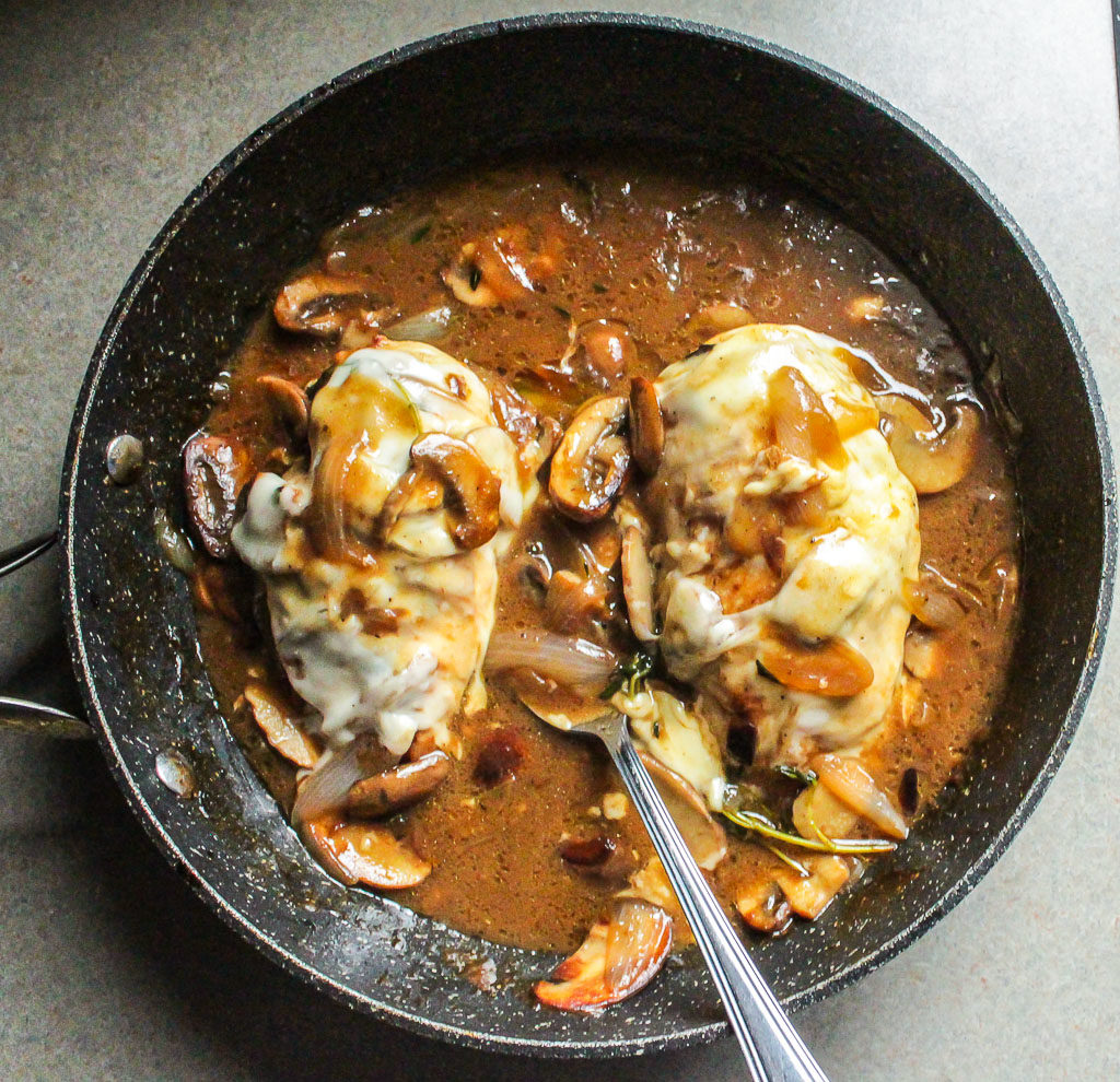 French Onion Smothered Chicken I LisaGCooks.com