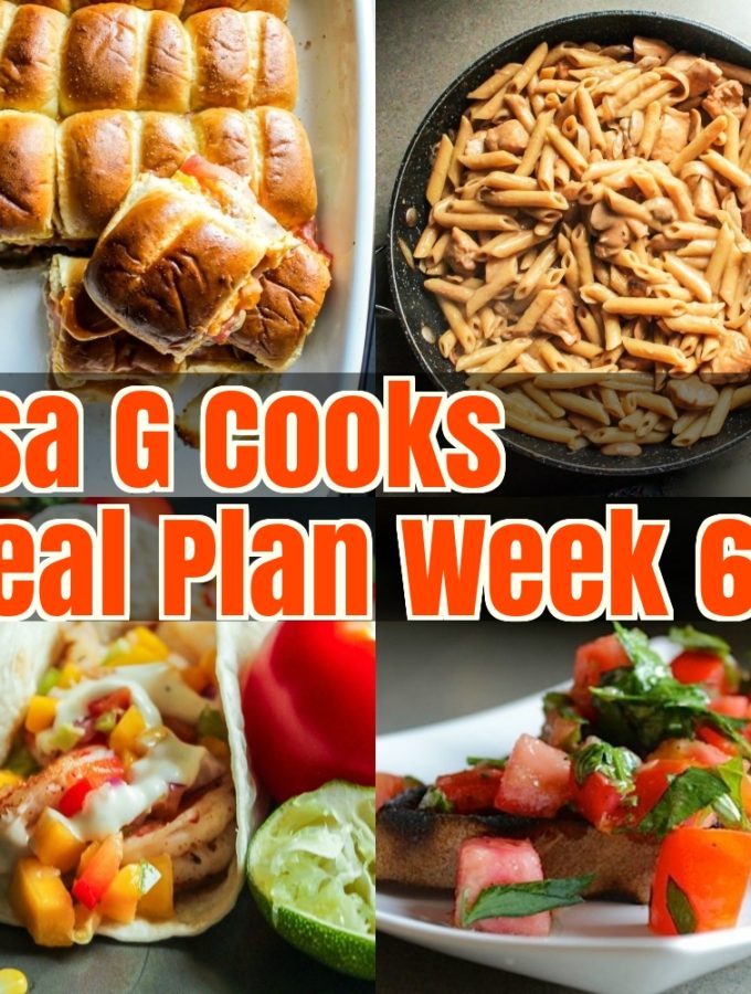 LisaGCooks I Meal Plan Week 63
