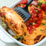 Loaded Chicken Enchiladas - LisaGCooks.com
