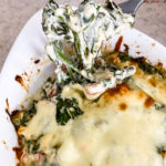 Baked Spinach Dip with Fresh Spinach I LisaGCooks.com