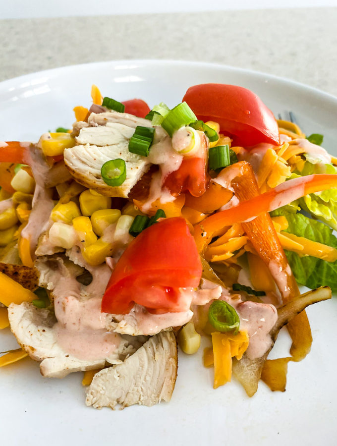 Chicken Taco Salad I LisaGCooks.com