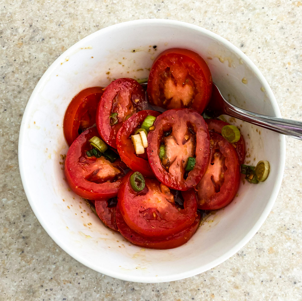 Asian-Style Marinated Tomatoes I LisaGCooks.com