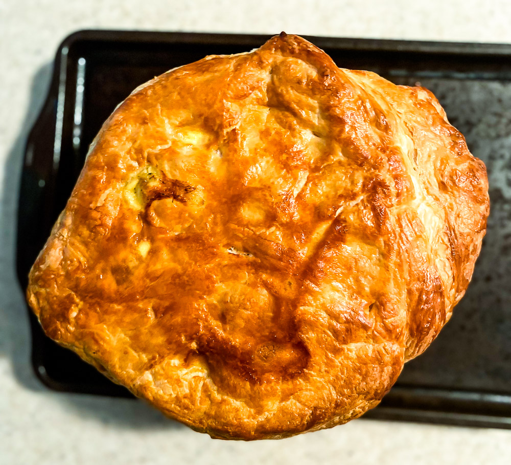 Turkey, Broccoli and Cheddar Pie with Puff Pastry I LisaGCooks.com
