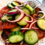 Asian Tomato and Cucumber Salad  LisaGCooks.com