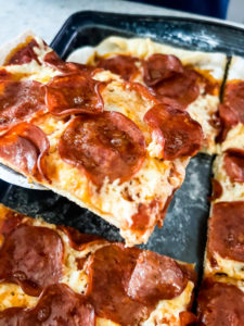 Homemade Pepperoni Pizza I LisaGCooks.com