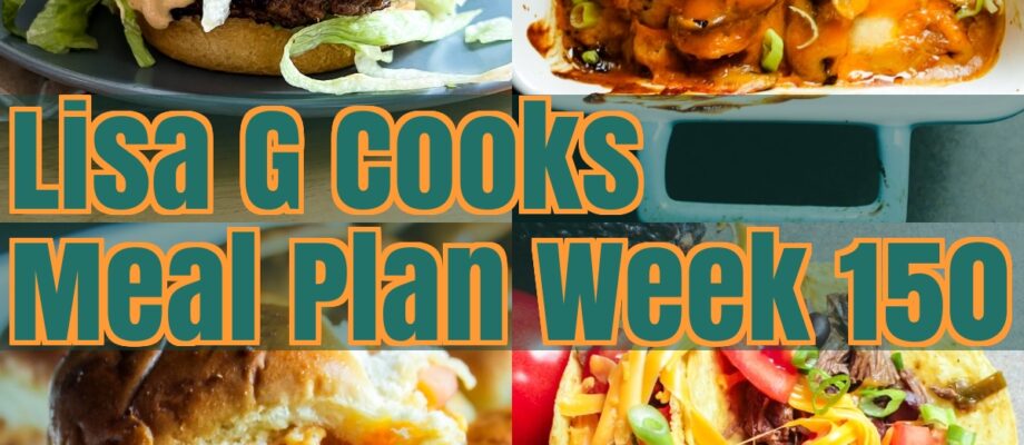 Meal Plan Week 150