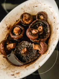 Marinated, Roasted Portobello Mushrooms I LisaGCooks.com